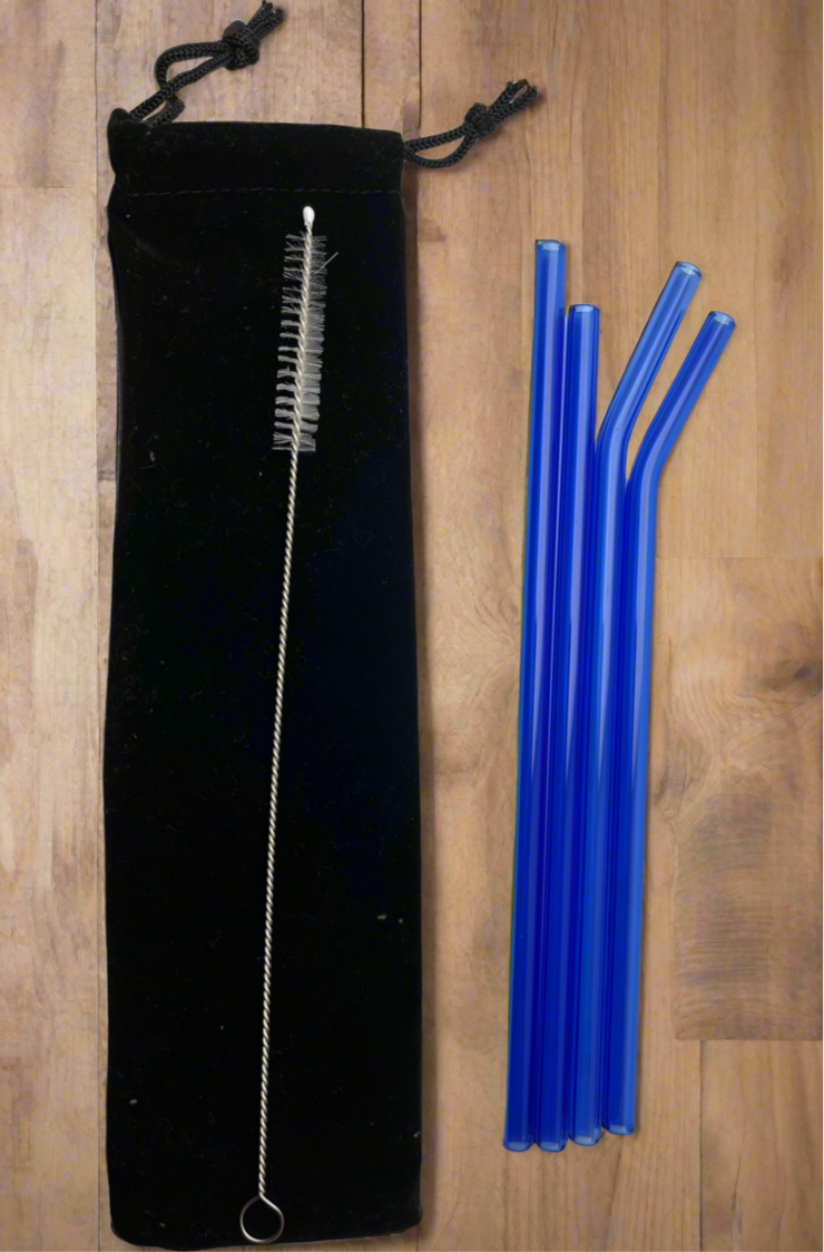 Glass Set, cleaning brush, linen bag