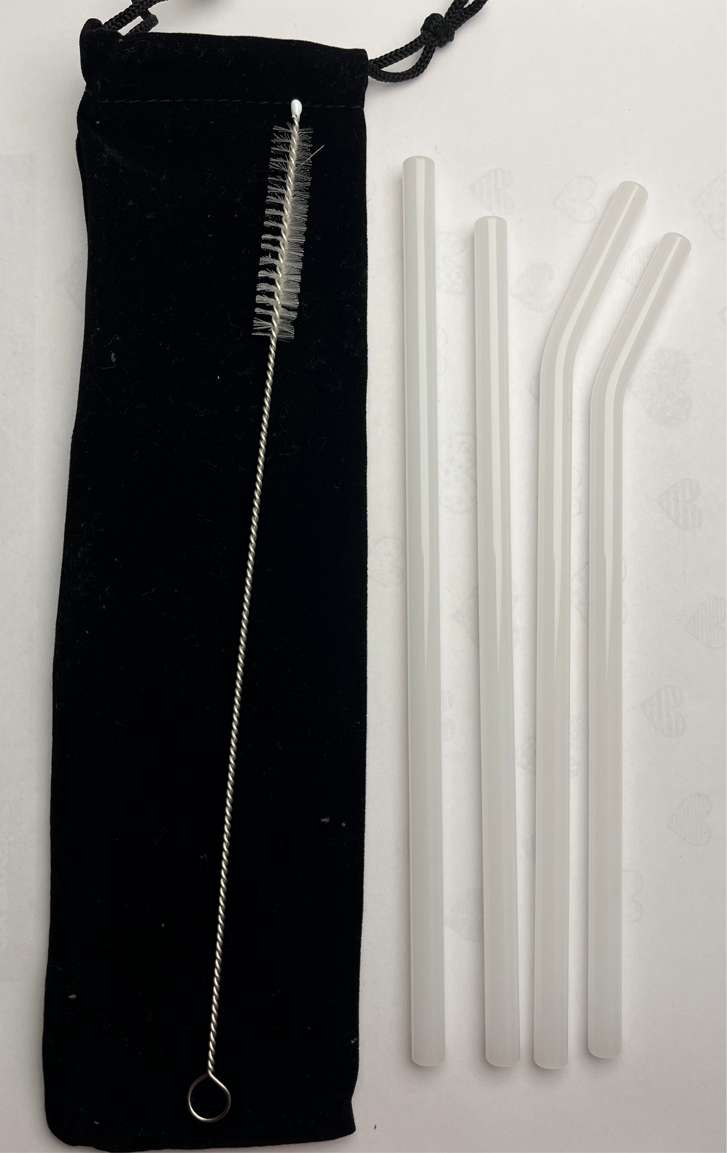 Glass Set, cleaning brush, linen bag