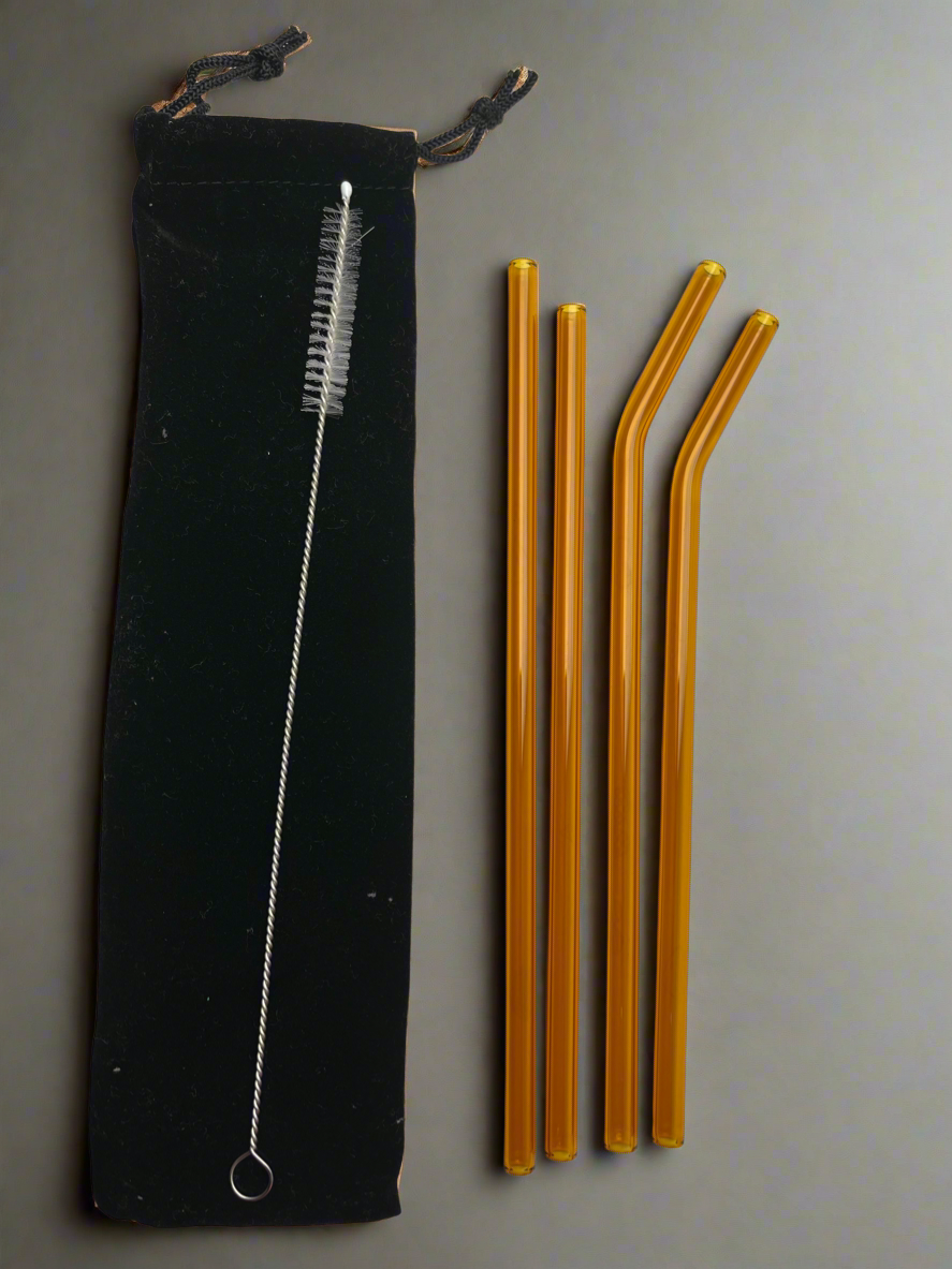 Glass Set, cleaning brush, linen bag