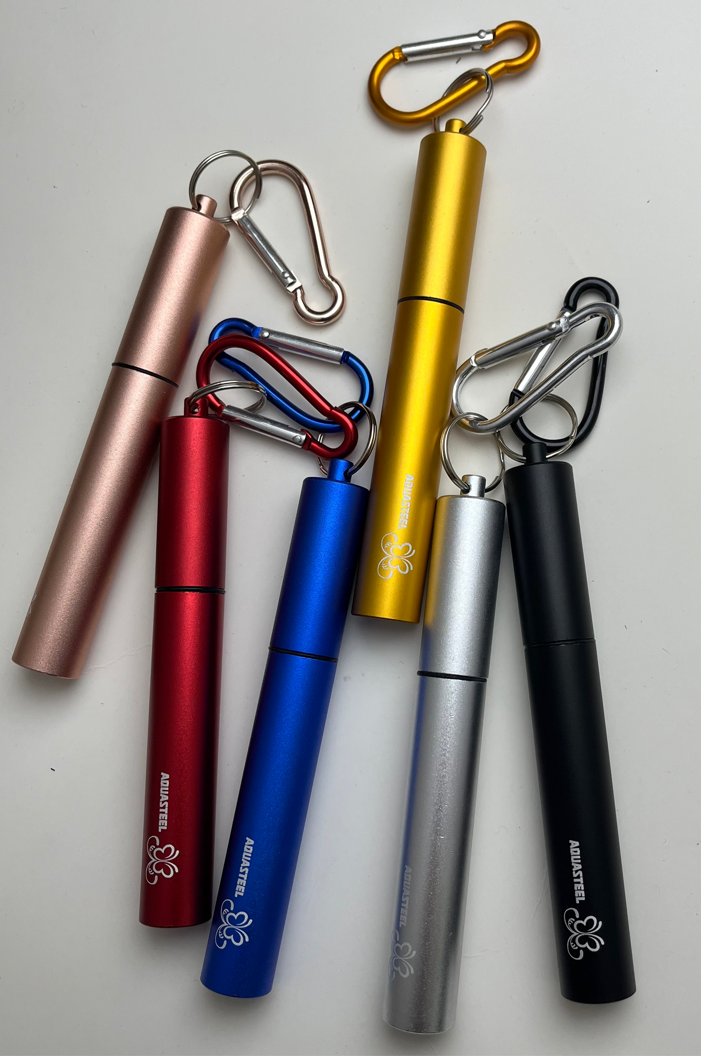 Pocket size telescopic straw with linen bag