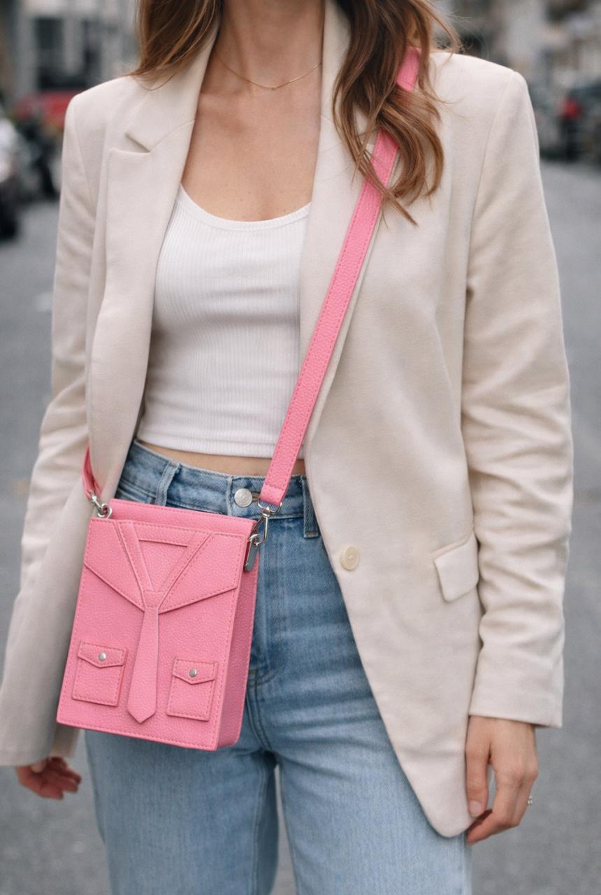 Blush Blazer Mini Crossbody