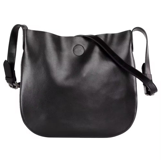 Minimalist Black Shoulder Bag