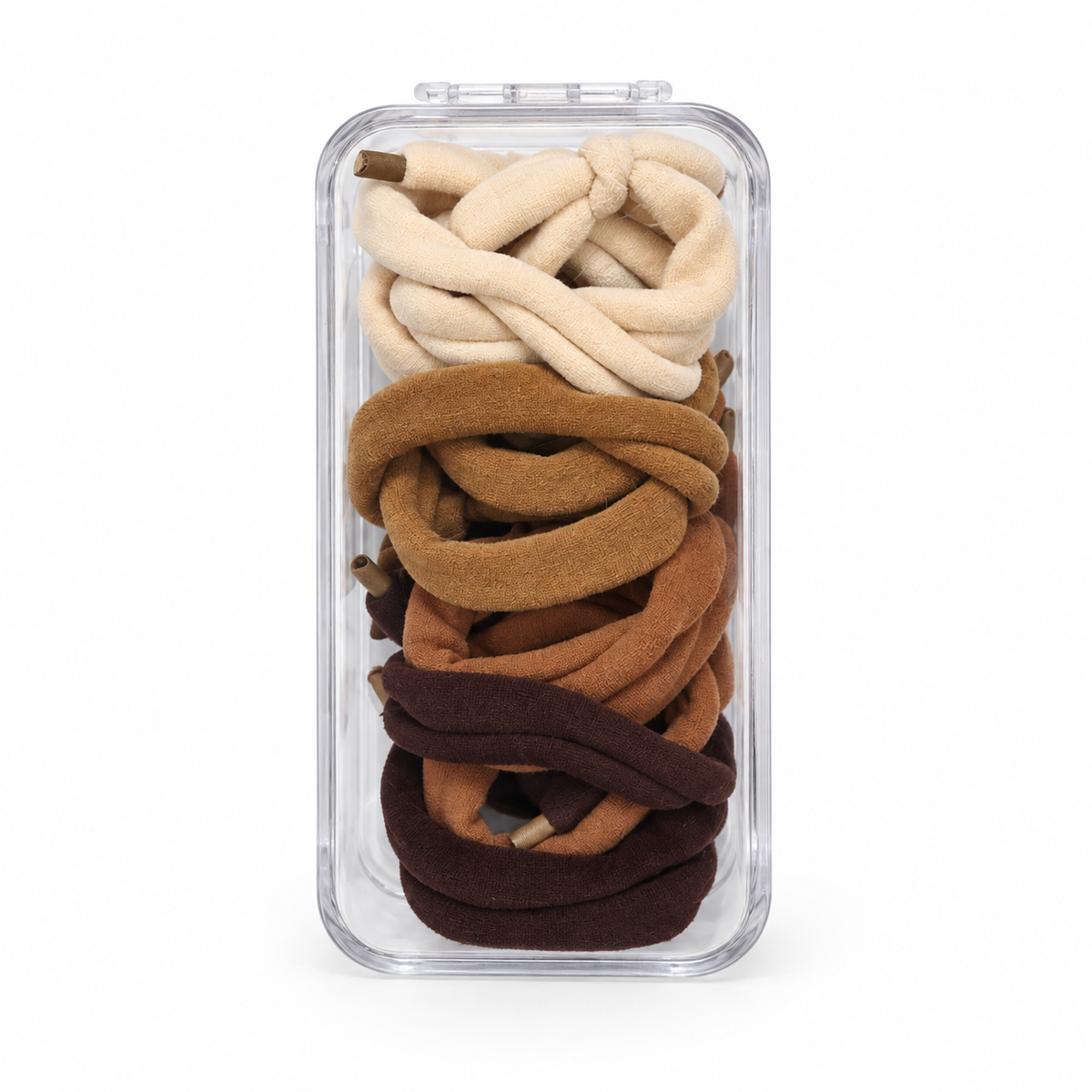 Baby & Girls’ Soft Fabric Hair Elastics with Storage Case