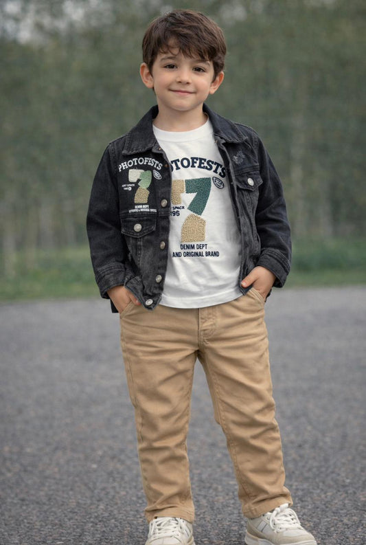 Cropped Tailored Trio Set