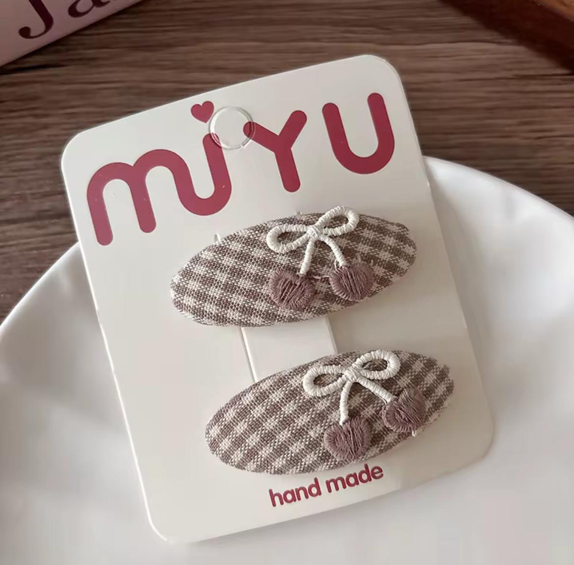 Kids’ 2-Piece Hair Clip Set – Bunnies, Flowers & Bows