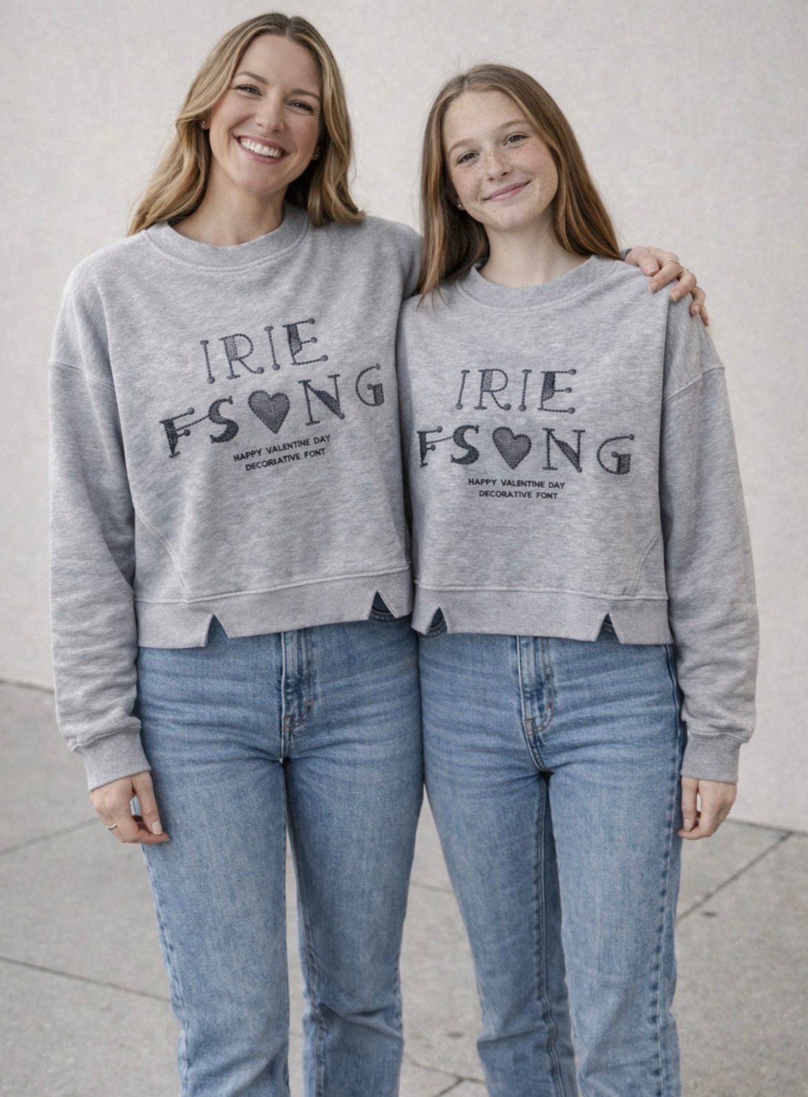 Sweetheart Script Cotton Sweatshirt