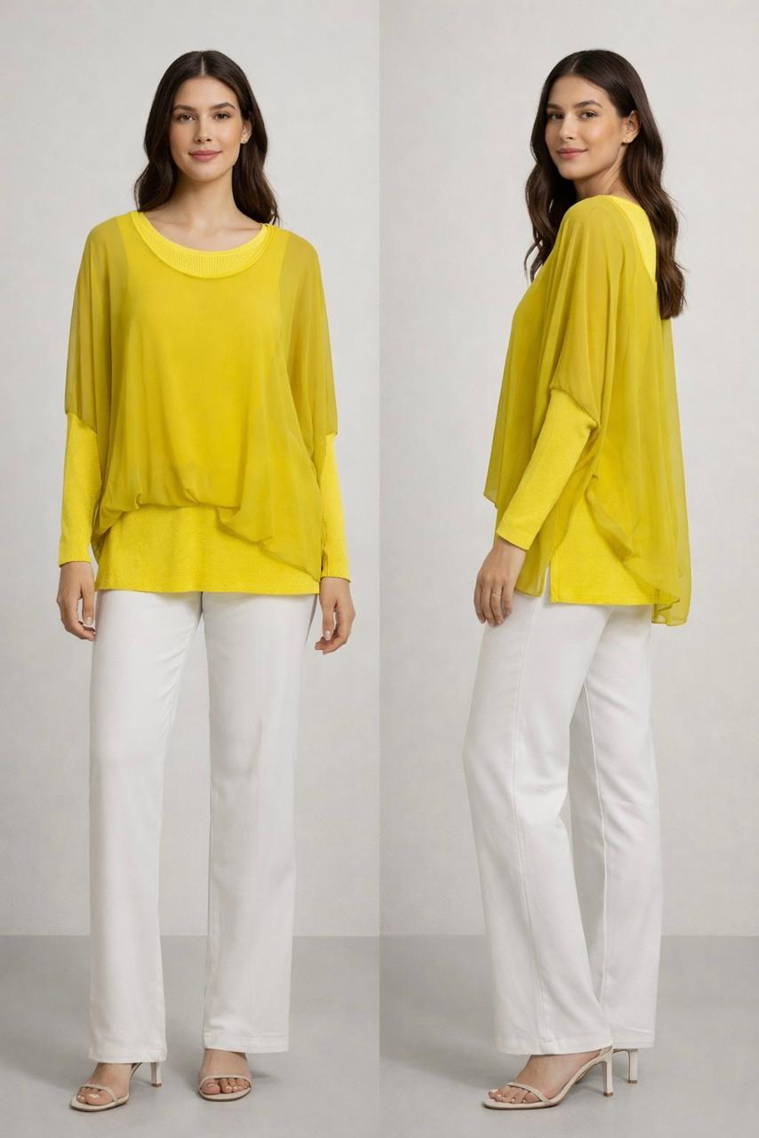 Sunlight Flow Layered Blouse