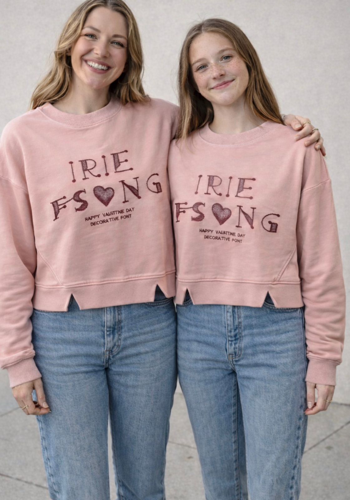 Sweetheart Script Cotton Sweatshirt