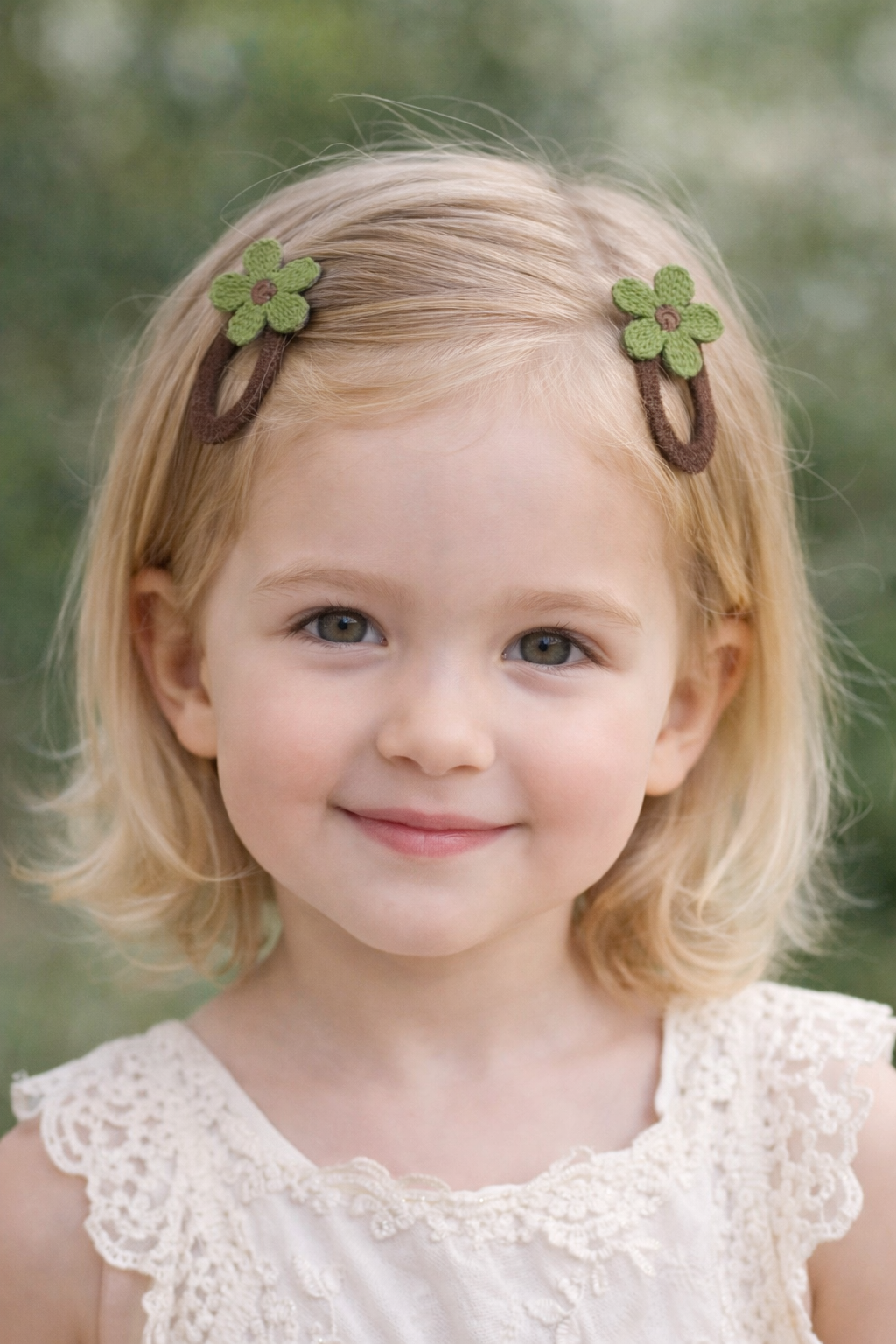 Kids Floral Hair Clips – Soft Flower Snap Clips for Girls