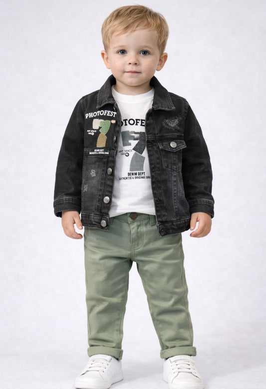 Mini Rockstar 7 Denim Set