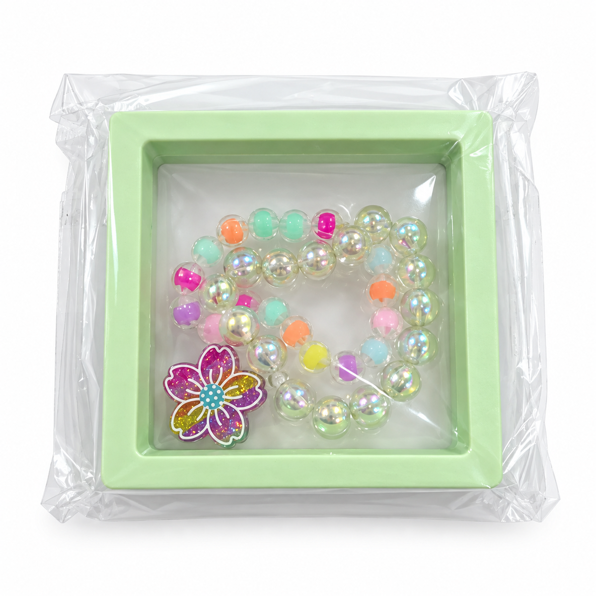 Kids’ Beaded Bracelet Gift Set – Character & Pearl Styles