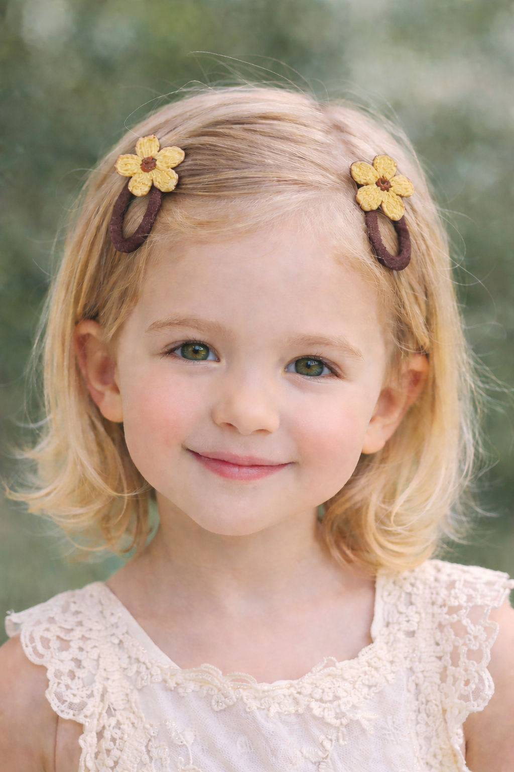 Kids Floral Hair Clips – Soft Flower Snap Clips for Girls