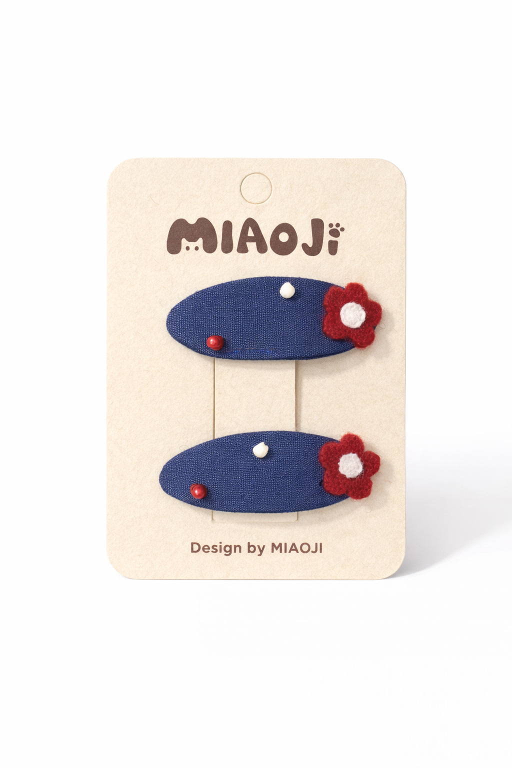 Kids Handmade Snap Hair Clips – Cute Pattern Set (2 Clips)