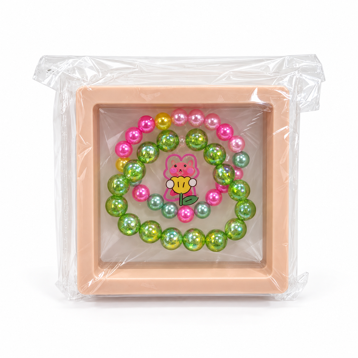 Kids’ Beaded Bracelet Gift Set – Character & Pearl Styles