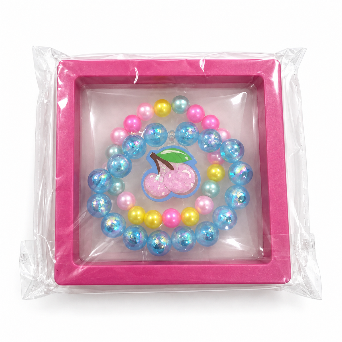 Kids’ Beaded Bracelet Gift Set – Character & Pearl Styles