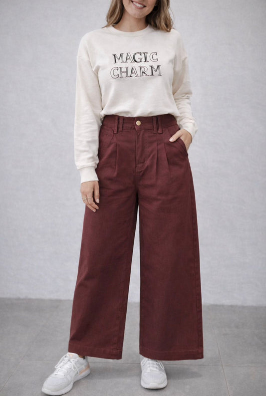 Sahara Chic Wide-Leg Pants