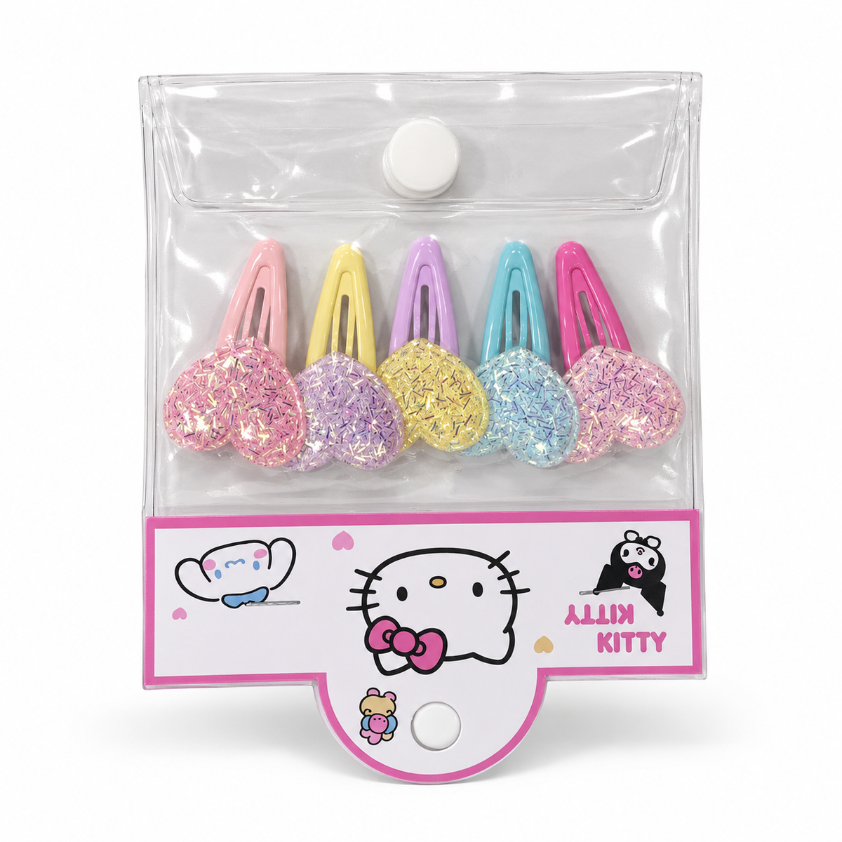 Baby & Toddler Pastel Glitter Hair Ties & Clips – Individual Packs or Matching Bundle