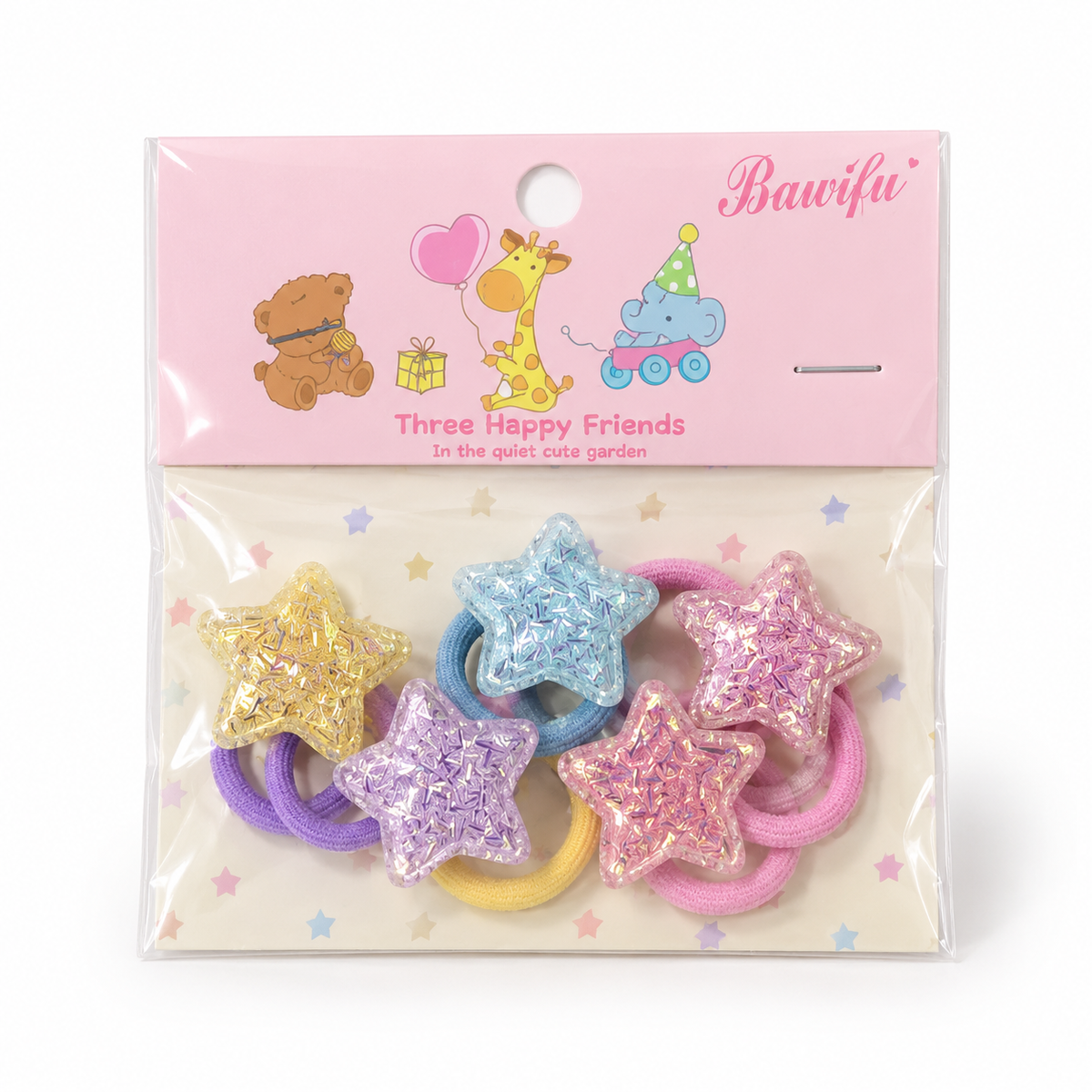 Baby & Toddler Pastel Glitter Hair Ties & Clips – Individual Packs or Matching Bundle