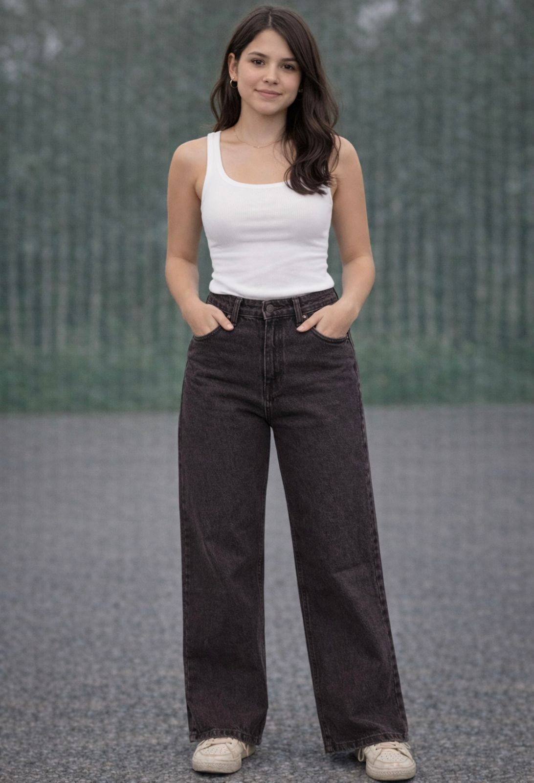 Classic Wide-Leg Denim