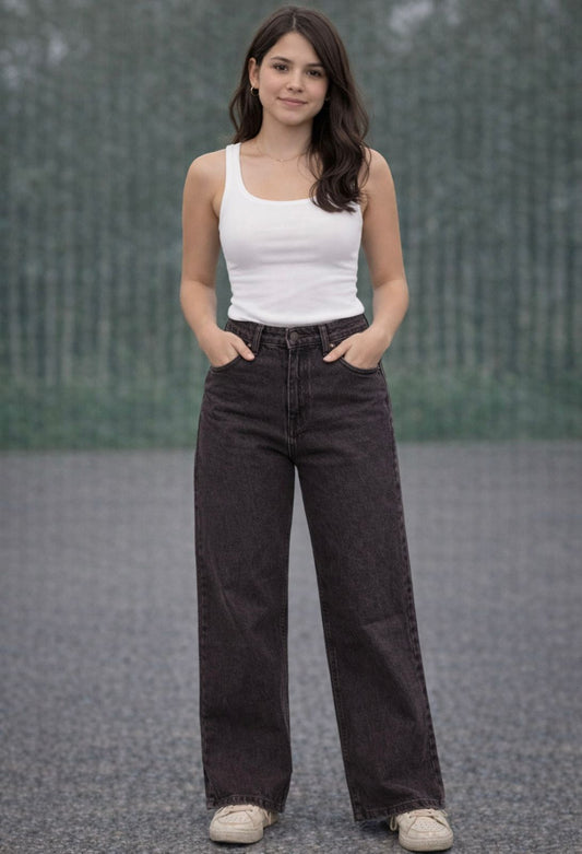 Classic Wide-Leg Denim