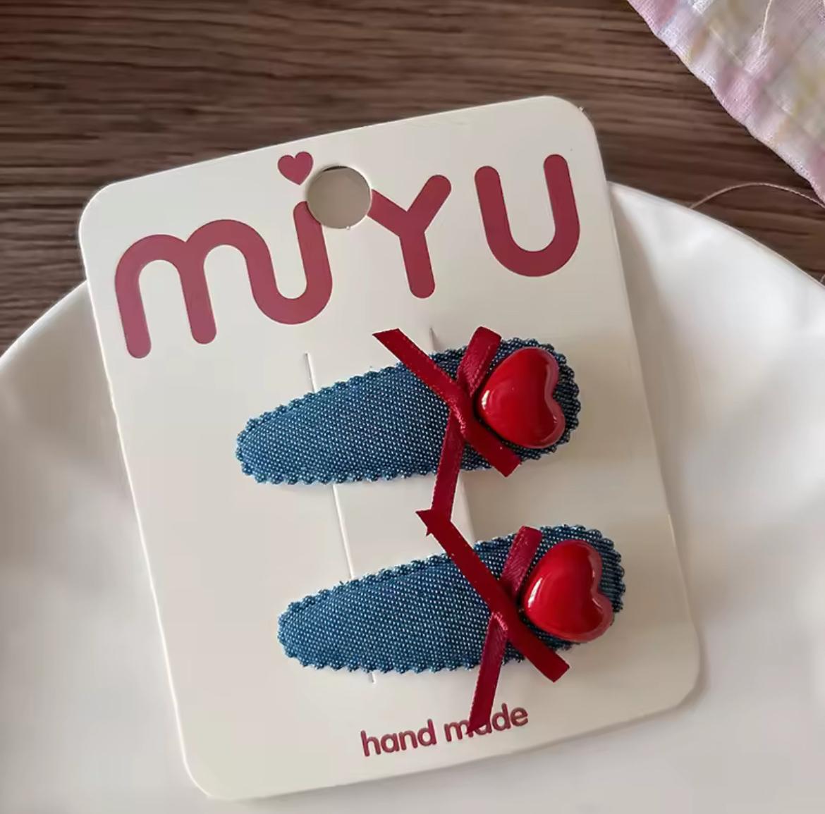 Kids’ Heart & Star Hair Clips – 2-Piece Set