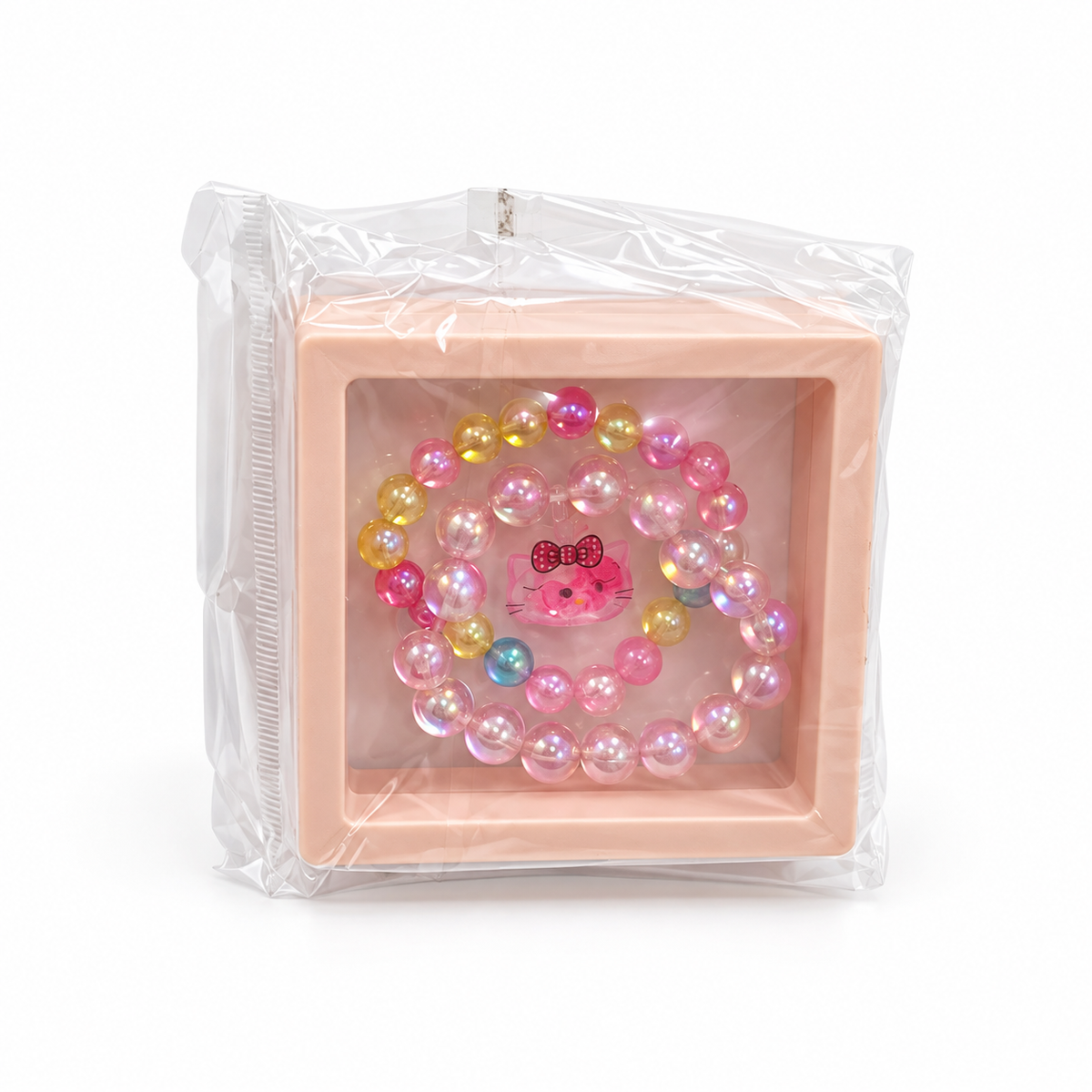 Kids’ Beaded Bracelet Gift Set – Character & Pearl Styles