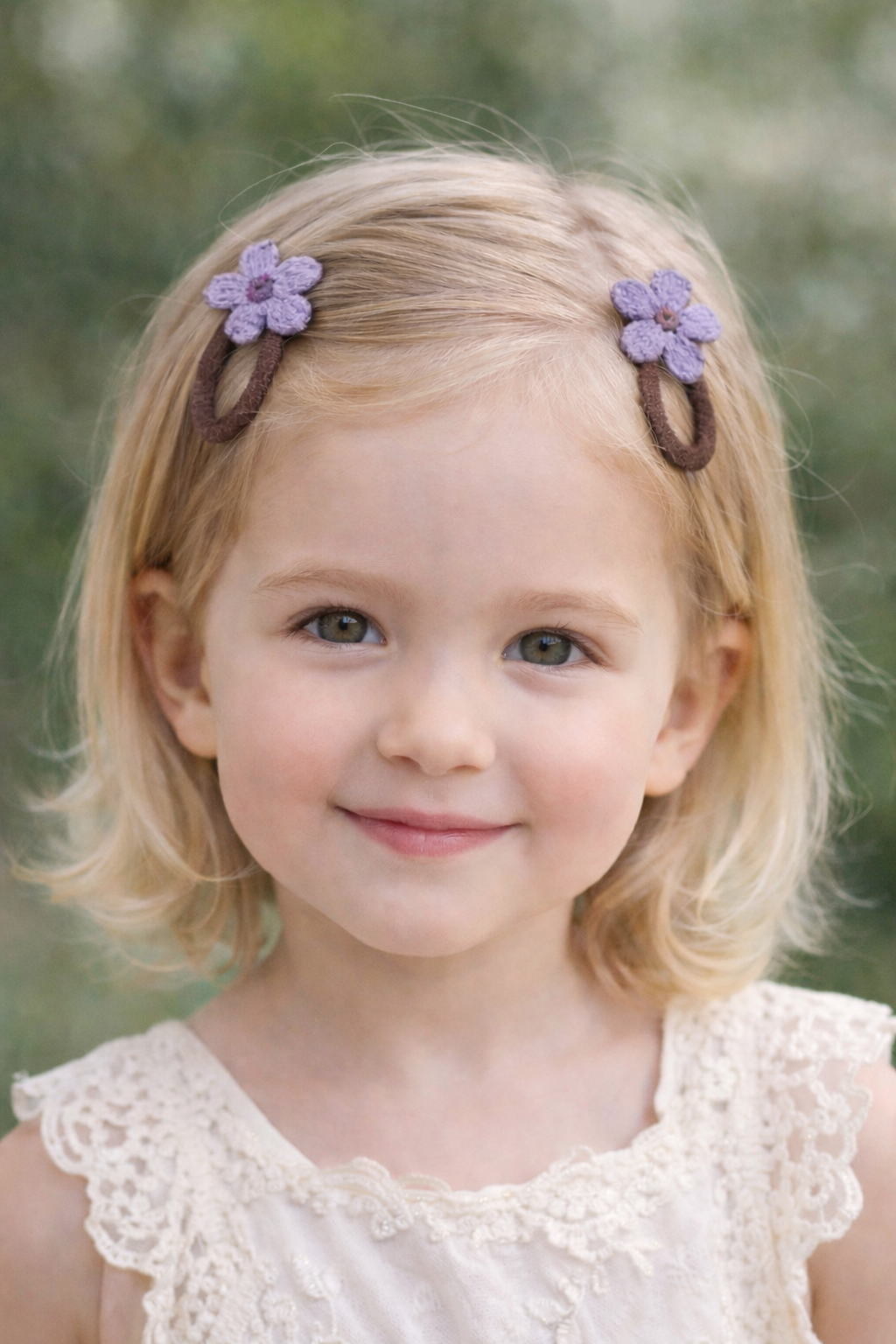 Kids Floral Hair Clips – Soft Flower Snap Clips for Girls