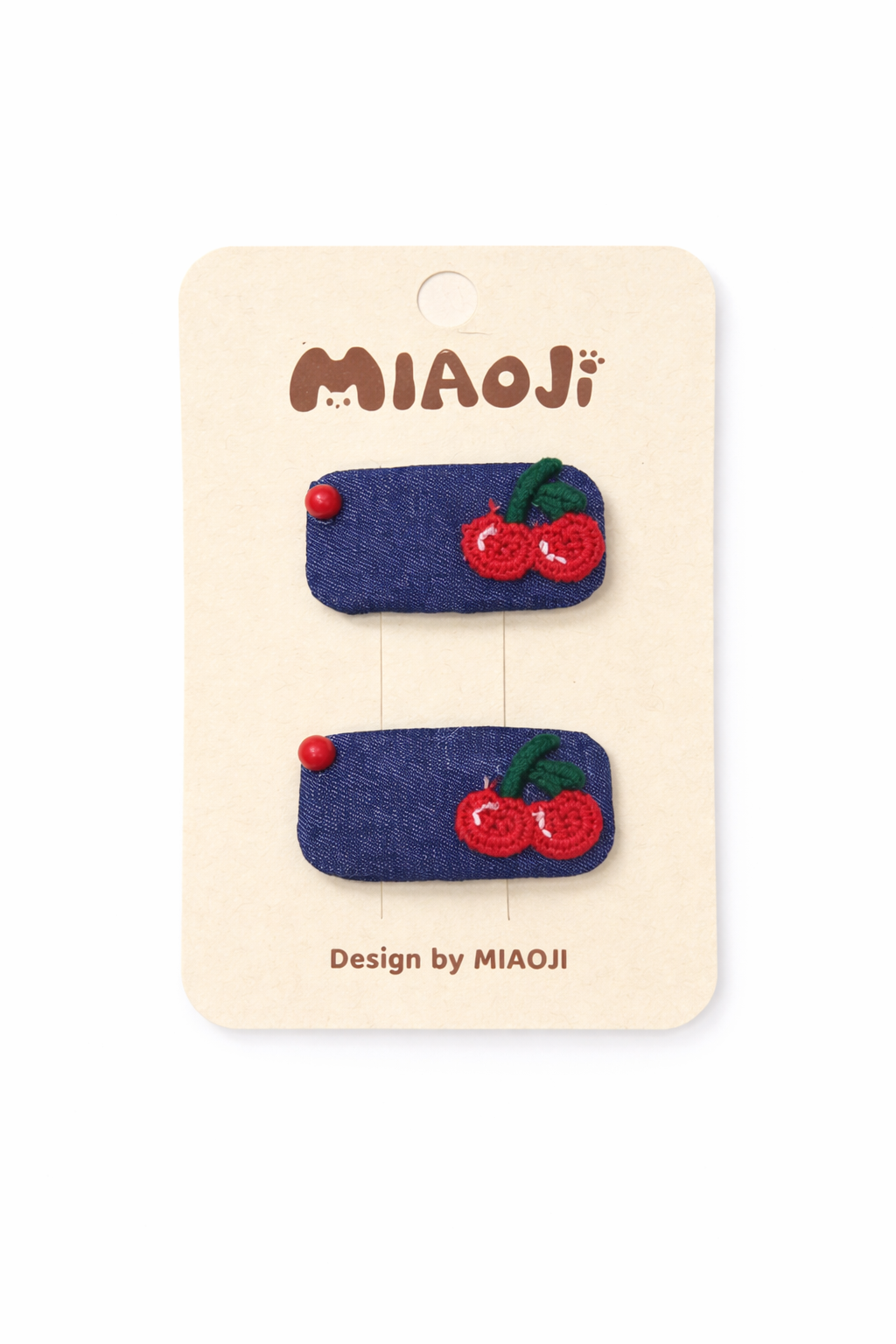 Kids Handmade Snap Hair Clips – Cute Pattern Set (2 Clips)