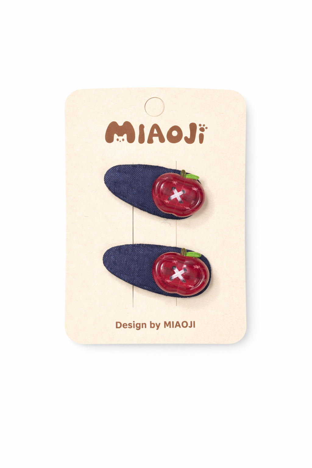 Kids Handmade Snap Hair Clips – Cute Pattern Set (2 Clips)