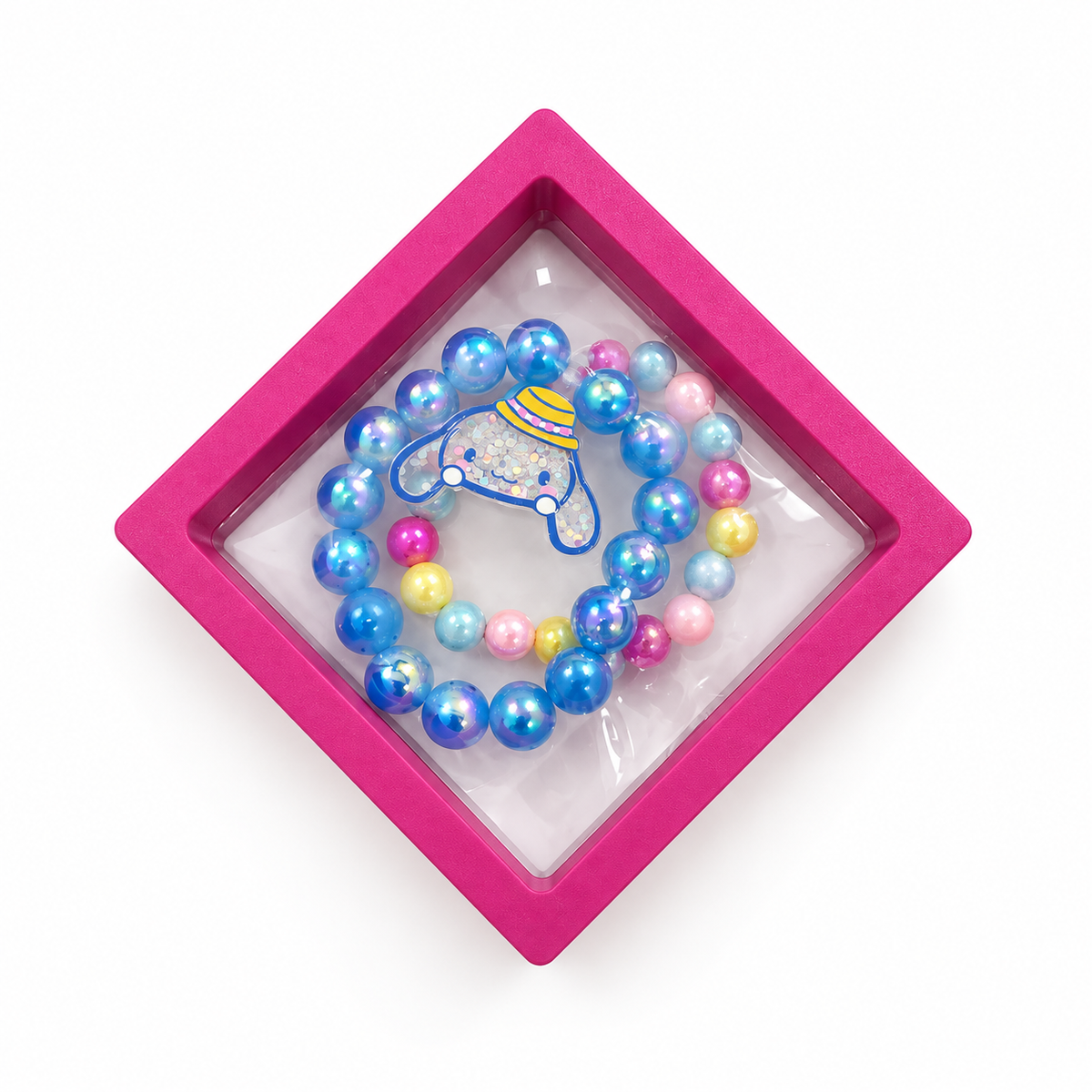 Kids’ Beaded Bracelet Gift Set – Character & Pearl Styles